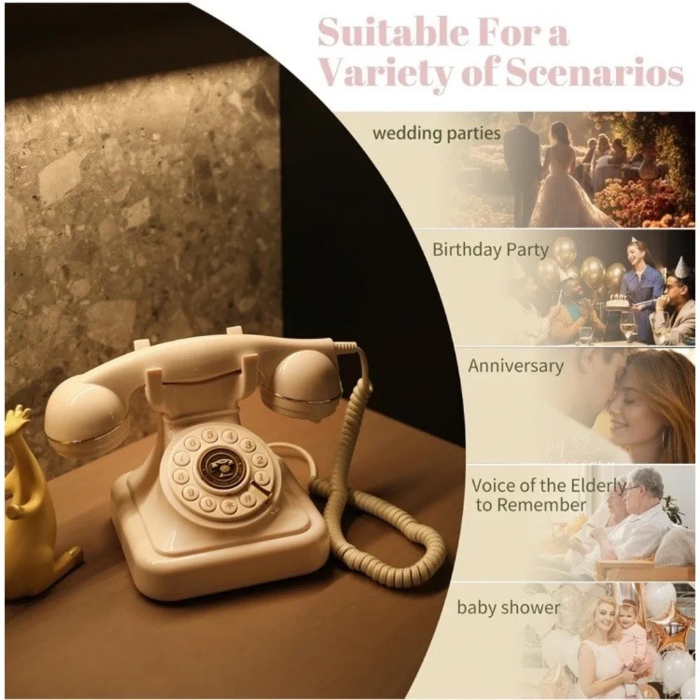Audio Guest Book Wedding Phone,  Record Customized Audio Message(13/#0)